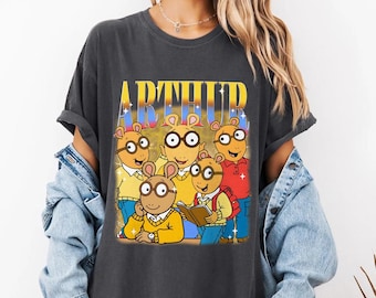 Arthur Bootleg Shirt, Arthur Teacher Comfort Colors Shirt, Cartoon Book Lover Shirt, Children's Books Inspired Shirt, Back To School T-Shirt