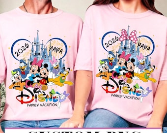 Disneyland Family Vacation 2026 png Digital Download, Mickey And Friends Matching png, Disneyland Trip, Disneyland Magical Castle png