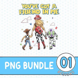 You Got A Friend In Me PNG, TS Jessie Cow Girl Toy Story Png, Toy Story 5 I Knew It I Knew You Digital File image 2