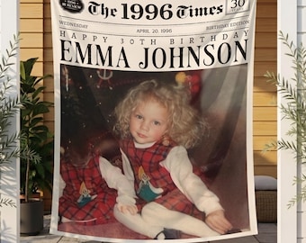 Pancarta personalizada de The Birthday Post para fiestas de cumpleaños, fondo personalizado para fotos de fiestas de cumpleaños, tapiz para el 30 cumpleaños, decoración para fiestas