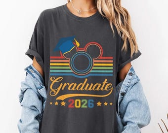 Vintage Disneyland Graduation Shirt, Disneyland Graduate 2026 Shirt, Mickey Ears Graduation Shirt, Disneyland Grad Squad Tee