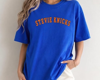 Stevie Knicks New York Basketball Baby Tee, Comfort Colors Tshirt, Comfort Colors Baby Tee