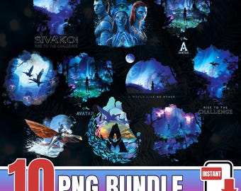 Avatar: The Way of Water PNG Bundle - Print Files (Digital Download)