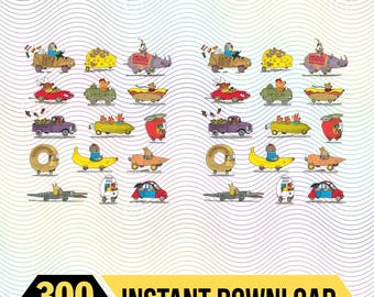 Descarga PNG de vehículos de Busytown de Richard Scarry, libro infantil antiguo, maestro de preescolar, amante de los libros, regalo para fans