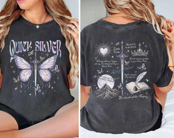 Quicksilver Little Osha Butterfly Comfort Colors T-Shirt, Saeris Fane Kingfisher Inspired Tee, Quicksilver Sweatshirt, Romance Book Reader