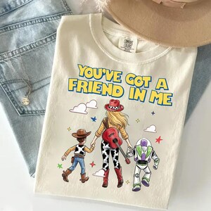 Comfort Colors You Got A Friend In Me Shirt, TS Jessie Cow Girl Toy Story Shirt, Toy Story 5 I Knew It I Knew You Shirt, WDW Disneyland Tee image 4