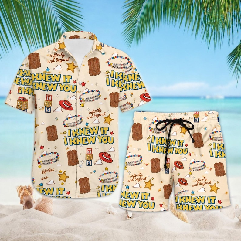 I Knew It, I Knew You, Toy Story 5 Hawaiian, Retro Toy Friends Hawaiian, Toy Story 5, You've Got A Friend In Me TS5 Hawaiian image 1