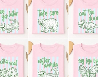 Last Day of School Shirt Group Matching Teacher Team T-shirt, Later Gator, After While Crocodile, Respect The Locals,Trending Summer Teacher