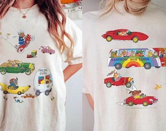 Comfort Colors Cars and Trucks Shirt, Children Book Shirt, Bookish Shrit, Richard Scarry Cars What Do People Do All Day Tee