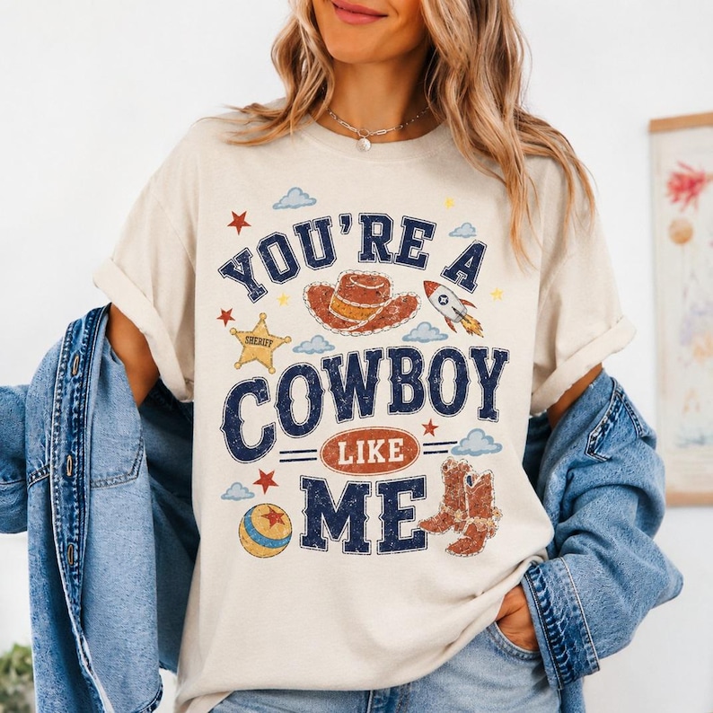 I Knew It I Knew You Tee, Cowboy Like Me Shirt, Vintage Western Jessi Toy Story 5, Retro Cowgirl Graphic Gift For Music Fan, Toy Story Lover image 1