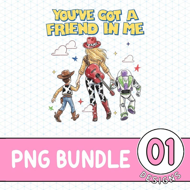 You Got A Friend In Me PNG, TS Jessie Cow Girl Toy Story Png, Toy Story 5 I Knew It I Knew You Digital File image 1
