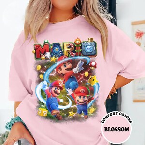 Comfort Colors Mario Galaxy Poster Shirt, Mario Since 85 Tee, Super Mario Movie Shirt, Nintendo World Family Trip, Universal Orlando Gift Bild 2