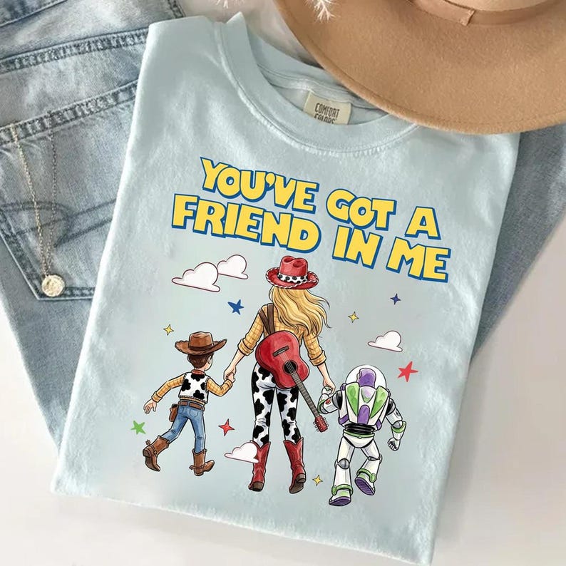 Comfort Colors You Got A Friend In Me Shirt, TS Jessie Cow Girl Toy Story Shirt, Toy Story 5 I Knew It I Knew You Shirt, WDW Disneyland Tee image 3