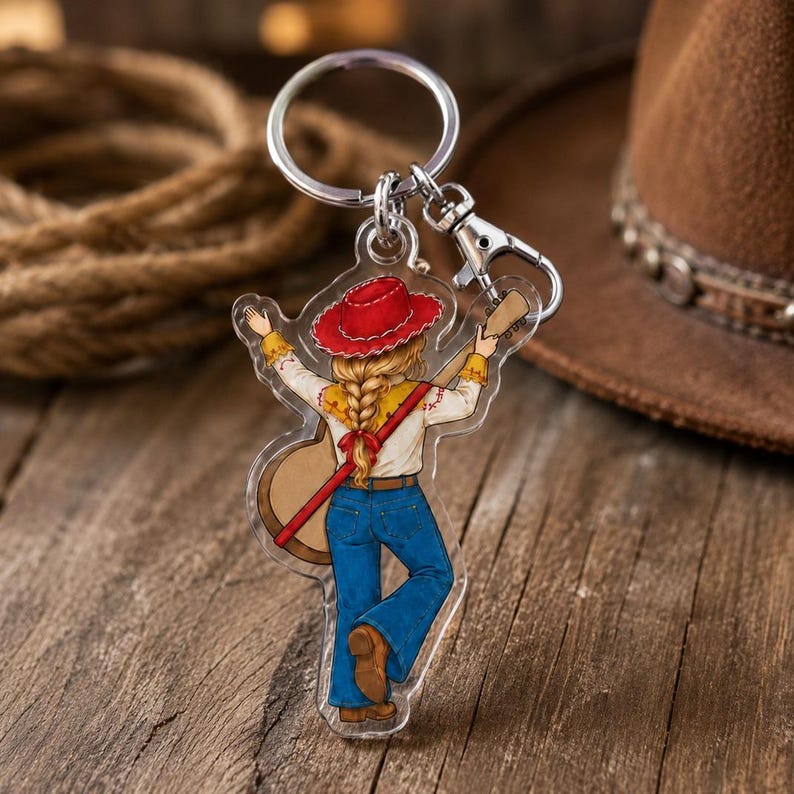 Cowgirl Toy Story Bag Charm, Disneyland Keychain, Jessie Bullseye Buzz Lightyear Keychain, I Knew It I Knew You Keychain, Toy Story 5 image 1