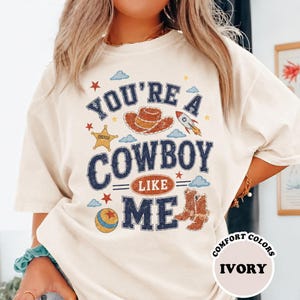 I Knew It I Knew You Tee, Cowboy Like Me Shirt, Vintage Western Jessi Toy Story 5, Retro Cowgirl Graphic Gift For Music Fan, Toy Story Lover image 3