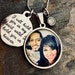 Memory Photo Custom Stainless Memorial Necklace Photo Gift - I will hold you in my heart until I hold you in heaven