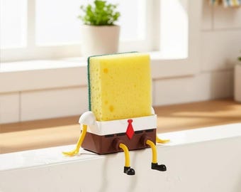 Porte-éponge impreso en 3D: gadget de cocina estilo Bob l'éponge