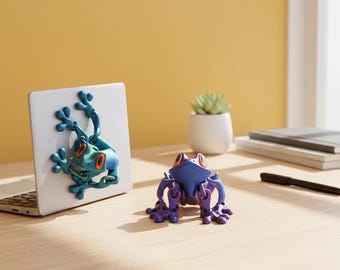 3D Printed Magnetic Frog: Articulated Desk Decor & Stress Relief