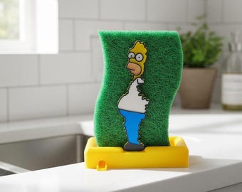 Porta spugna con meme di Homer Simpson: accessorio da cucina eccentrico
