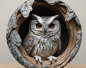 Vintage Animal Circular Welcome Sign Wall Art  Design Animal Circular Art for Home Bar Kitchen Office Wall Decor Nature Decoration
