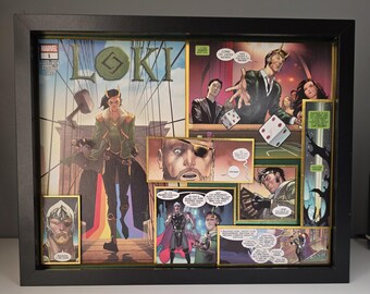 Loki #1 (2019) 3D Deconstructed comic - 11x14 Shadowbox