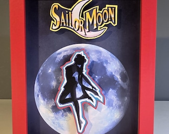 Sailor Moon 5x7 3D Shadowbox Art