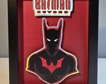 Batman Beyond 3D Shadowbox – DC Comics Fan Art & Collector Gift