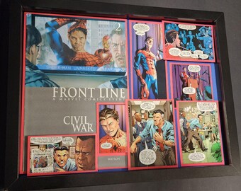 Civil War Spider-Man 3D Shadowbox – Marvel Comics Collector Art