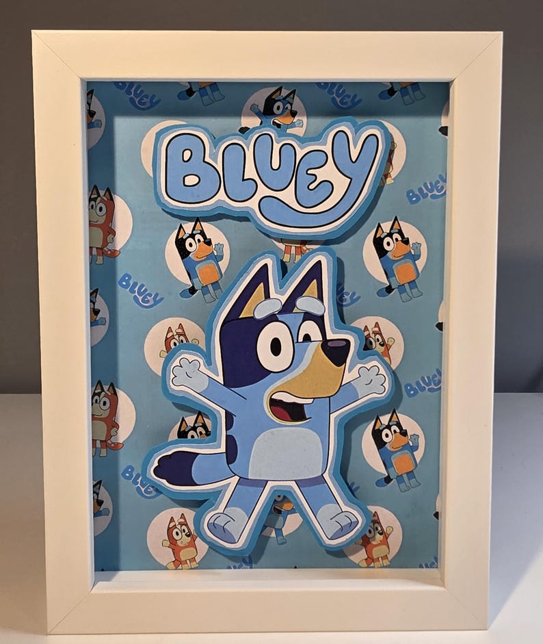 Bluey 3D Shadowbox – Kids & Family Pop Culture Art - Etsy