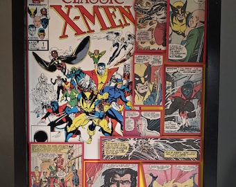 Classic X-Men #1 - 11x14 shadowbox art