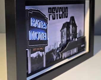 Psycho 3D Classic Horror Art - 5x7 Shadowbox