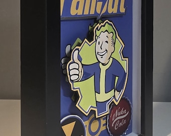 Fallout - 3D video game shadowbox art