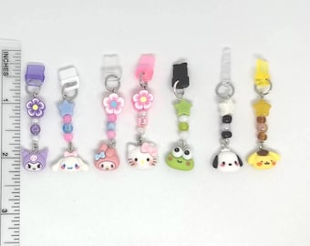 Handmade Beaded Sanrio Inspired Character Customized Dust Plug Charm iPhone Switch iPad Lightning