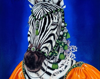 PRINT of 18x24" Original Acrylic Painting, "Her Highness"