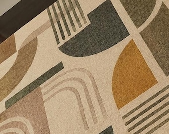 Modern Luxury Geometric Area Rug – Elegant Contemporary Carpet for Living Room