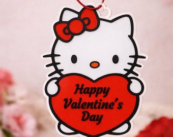 Adorno personalizado de San Valentín de 4 pulgadas: etiqueta de regalo o decoración de recuerdo