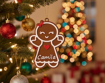Adorno de jengibre personalizado de 3"