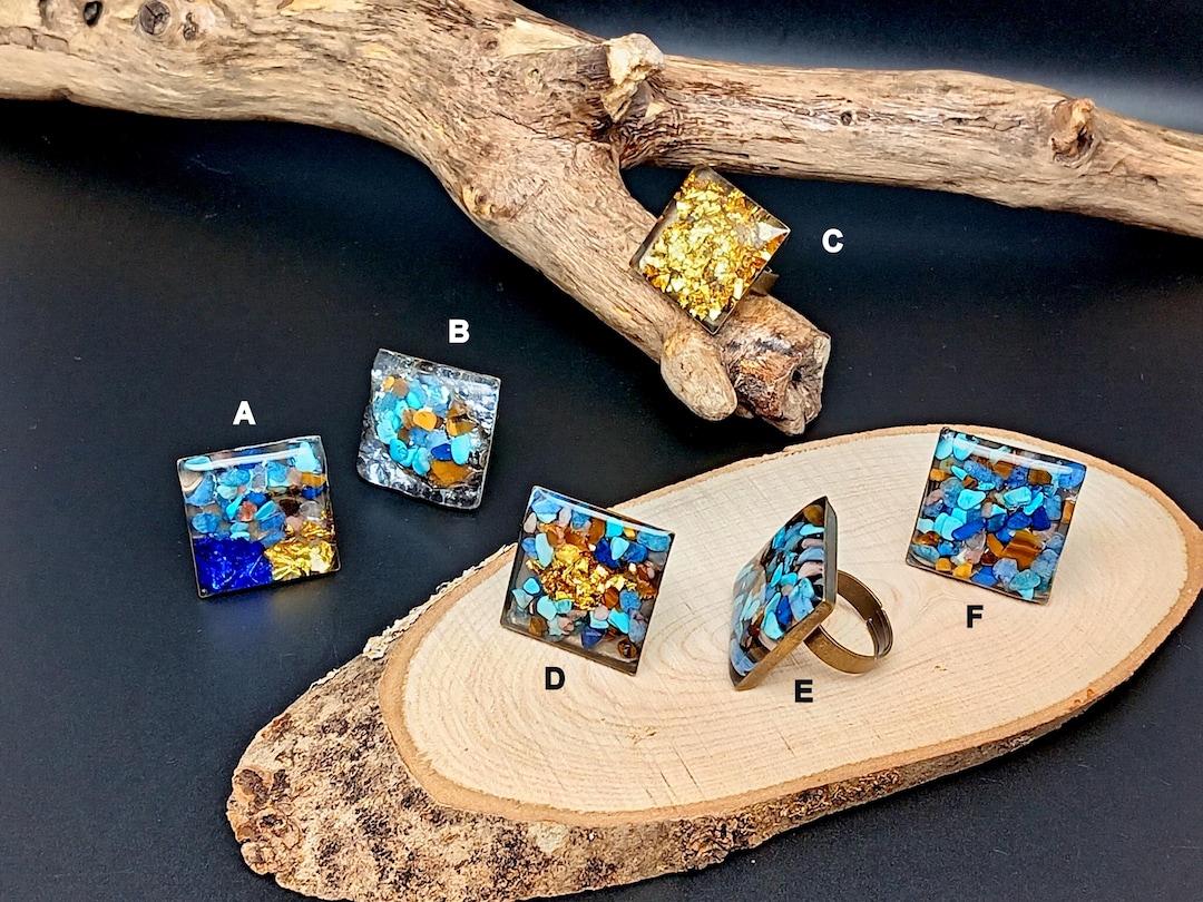 Resin Rings Insert Large Square Resin Rings - Etsy