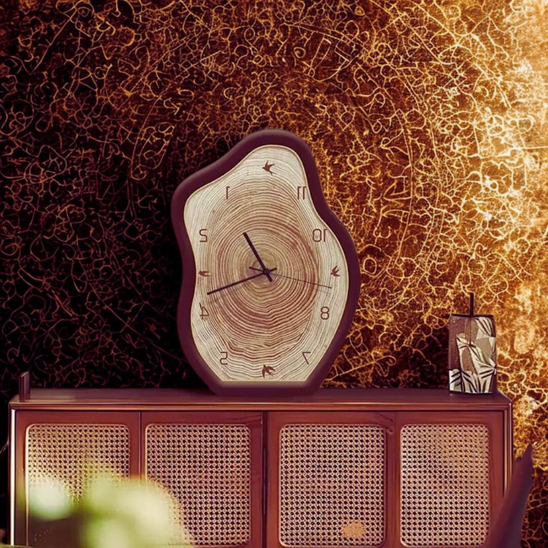 Retro Irregular Shaped Wall Clock - Etsy