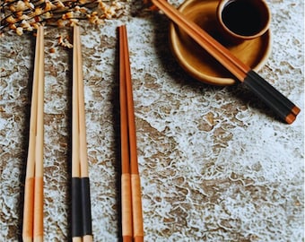 Japanese Wooden Chopsticks Set Reusable Eco Tableware