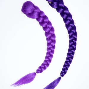 Rumi K-Pop paarse gevlochten pruik - demonenjager cosplay kerstcadeau