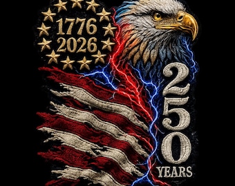 USA 250th Anniversary PNG, Patriotic Eagle Flag, 4th July born free (Digital Download)