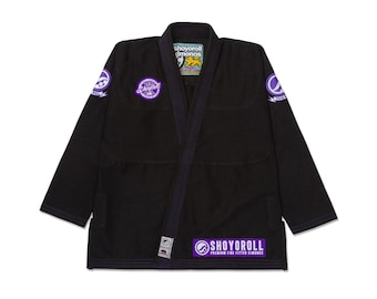 Shoyoroll Purple BJJ Gi 450 GSM Pearl Weave Jiu-Jitsu Kimono Durable Grappling Uniform