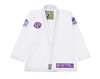 Shoyoroll Purple BJJ Gi 450 GSM Pearl Weave Jiu-Jitsu Kimono Durable Grappling Uniform