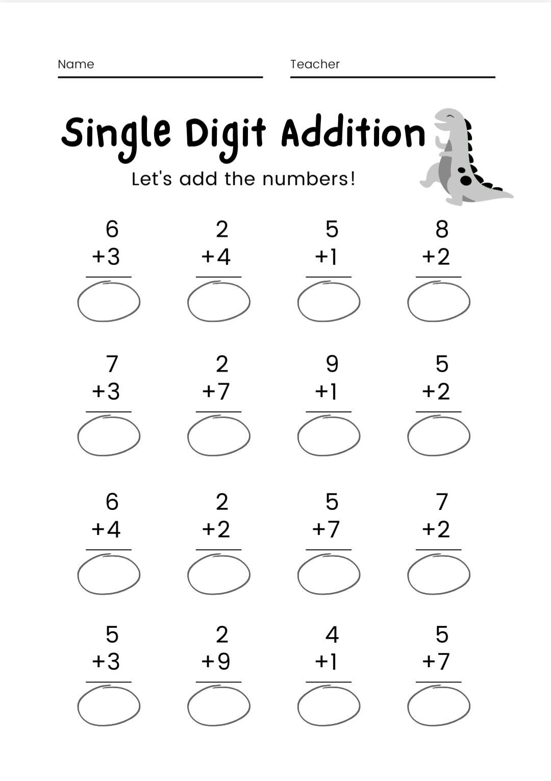 Printable Math Activity Sheets – 26 Pages, Kindergarten & Elementary - Etsy