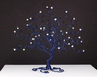 Starry Night Wire Tree Sculpture Van Gogh Painting Inspired Wire Art