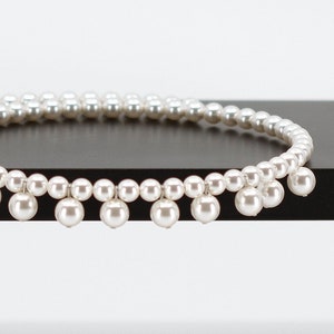 Swarovski Pearl Necklace Choker White Pearls Pearl Necklace Large Pearl Choker Necklace