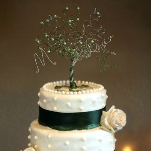 When Two Become One Wedding Cake Topper Tree Custom Wire Sculpture