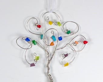 Rainbow Bridge Pet Memorial Tree Ornament Keepsake Wire Ornament Maltese Rescue Donation