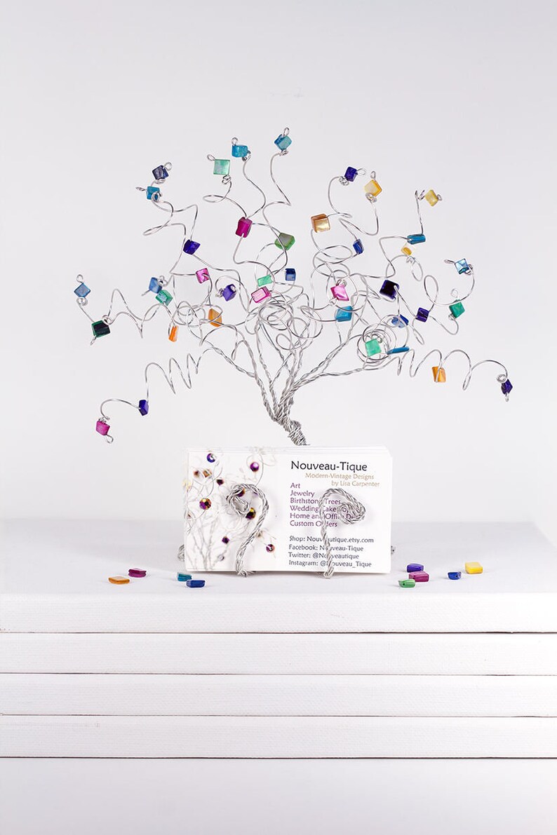 Business Card Holder Tree Custom Sculpture in Any Color Etsy